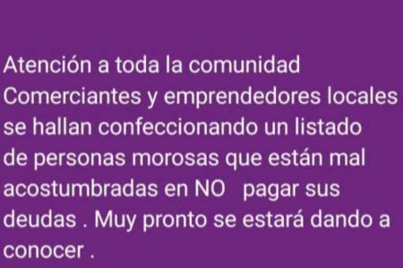 Argentina: comerciantes de una comuna correntina preparan “escraches a morosos”